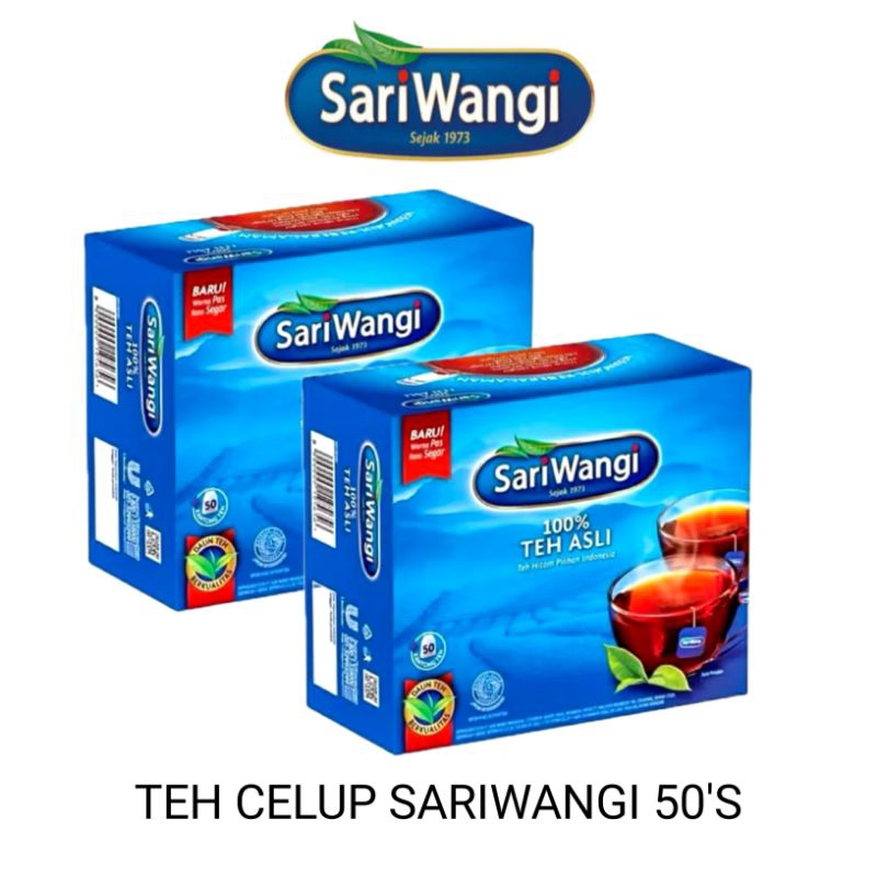 

Teh Sariwangi Teh Hitam Asli Teh Celup isi 50 pcs