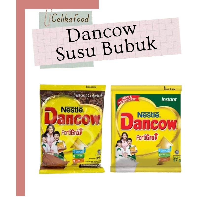 

Susu Dancow Vanilla 27gr Sachet Fortigo Nestle Instant Milk Bubuk