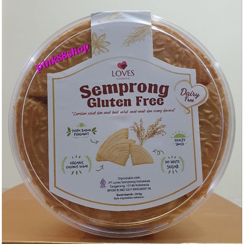 Cemilan Sehat Snack Sehat Semprong Gluten Free - Loves Semprong