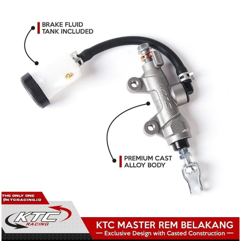 MASTER REM KTC RACING /TONJOKAN MASTER REM BELAKANG KTC