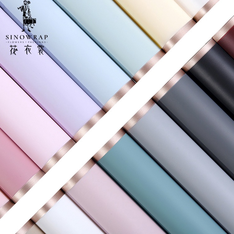 

Fast Sale 2 Lembar Flower Wrapping Paper Varian List Gold Premium Florist Kertas Buket Bunga Korea Cellophane List Gold Premium Quality Merek Sinowrap GRADE A