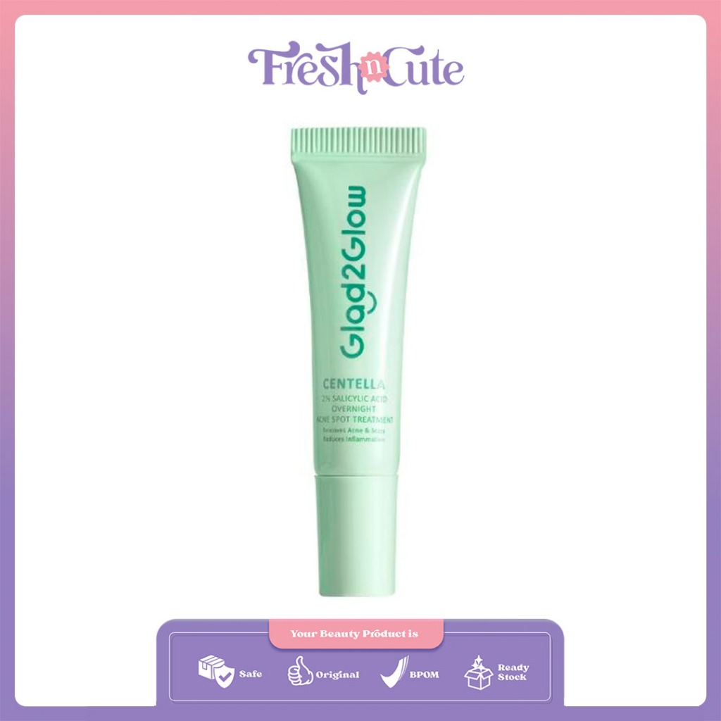 GLAD2GLOW - G2G Centella 2% Salicylic Acid Overnight Acne Spot Treatment 5 g || Totol Jerawat
