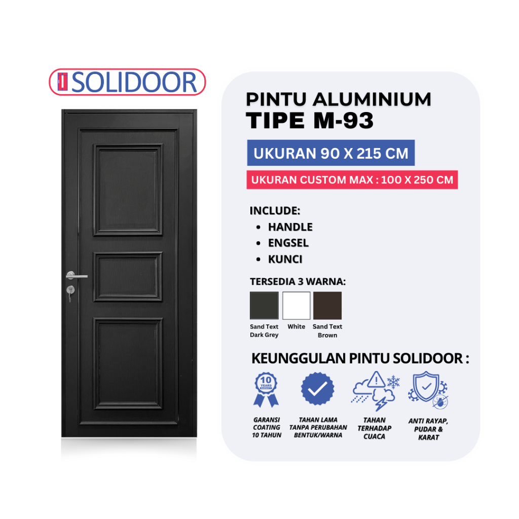 Pintu Aluminium Solidoor M-93