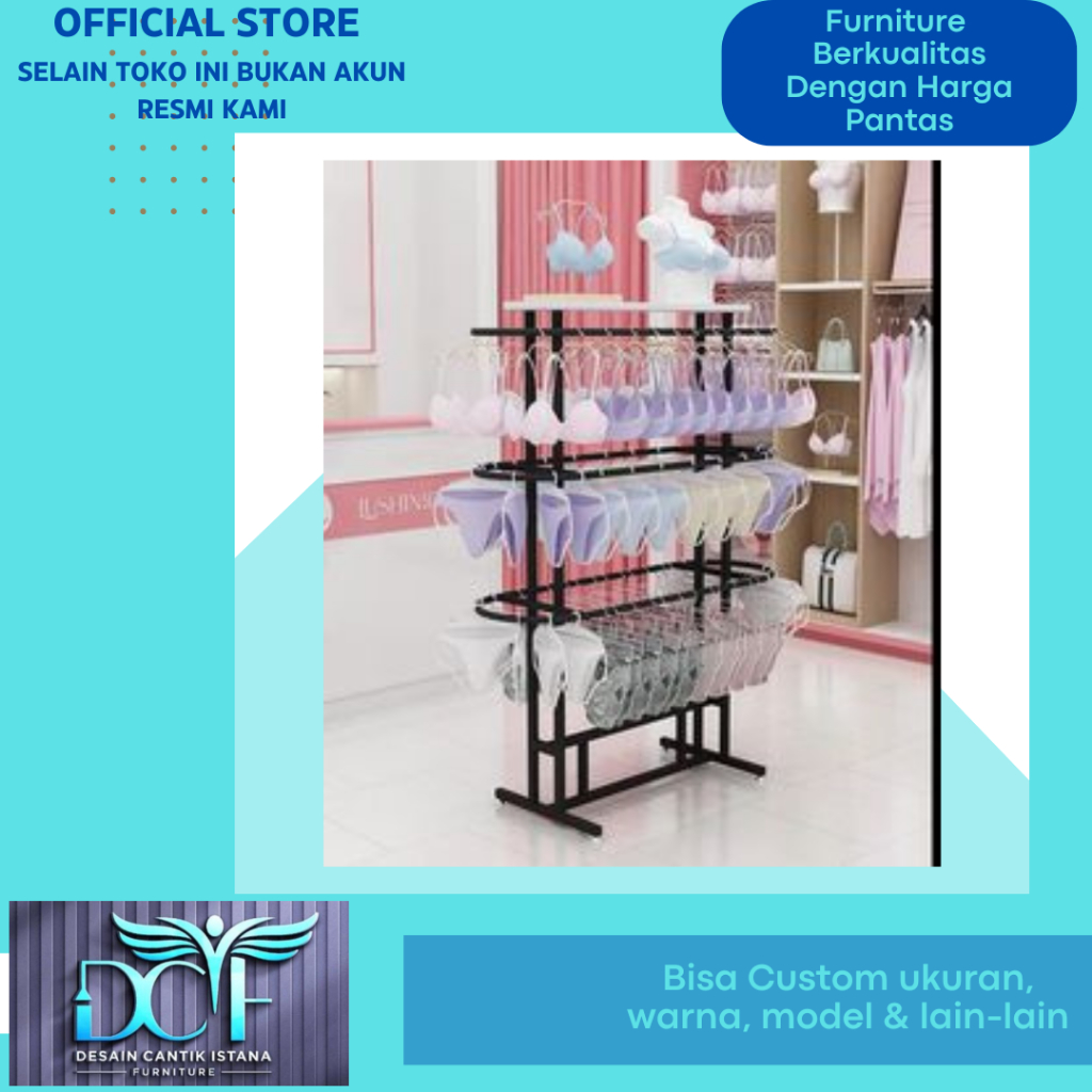 Rak Display Toko Pakaian Dalam