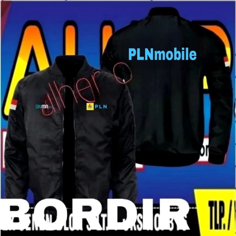 jaket bordir PLNmobile jaket PLNmobile jaket kerja PLNmobile jaket seragam PLNmobile jaket PLN jaket