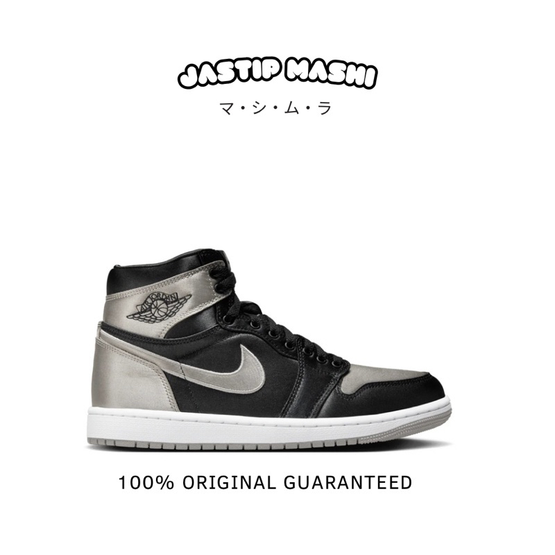 ORIGINAL SEPATU NIKE AIR JORDAN HIGH - BLACK/MEDIUM GREY-WHITE