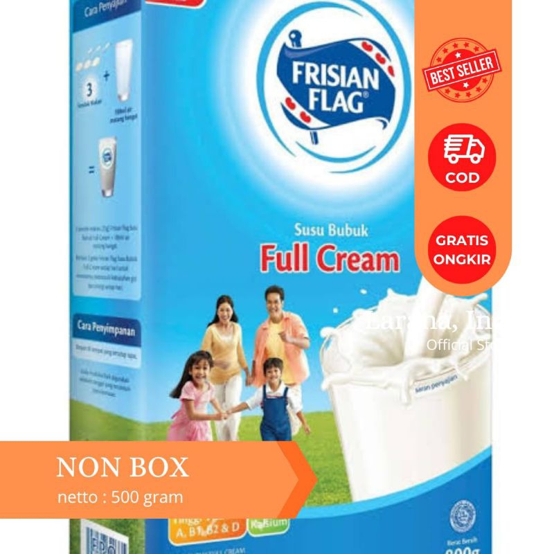 

1 kg susu Bubuk Frisan Flag fullcream dan coklat terlaris non box
