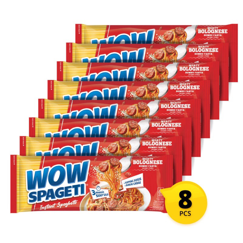 

PAKET 8 Pasta WOW Spageti Meaty Bolognese