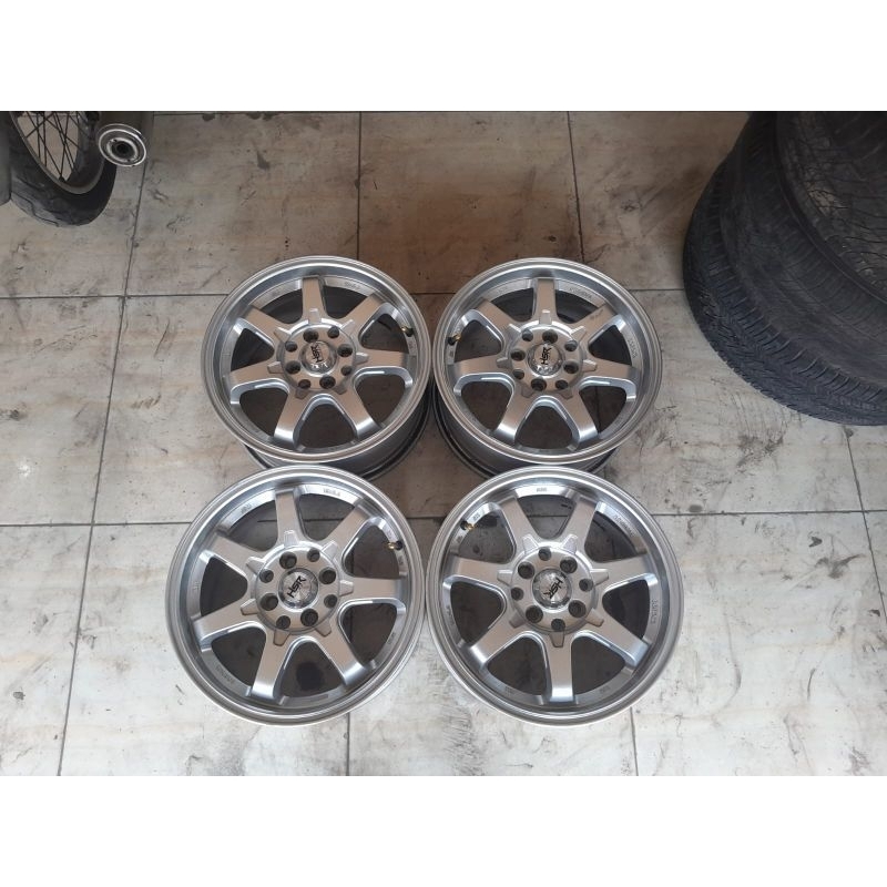 Velg Mobil Second BOROKO TJH HSR R15 Brio Calya Ayla Yaris City Sirion Freed