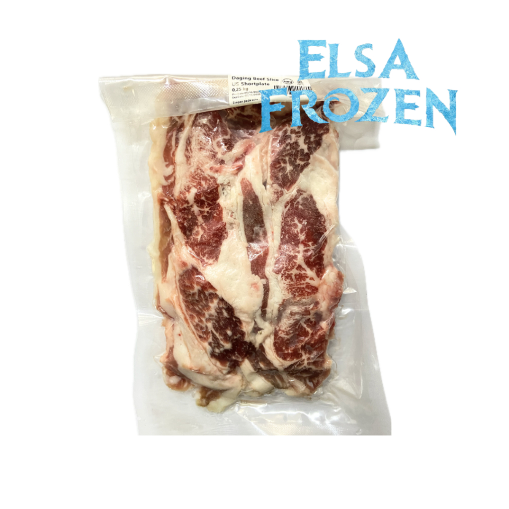 

BEEF SLICE DAGING SHORTPLATE US PREMIUM 250GR (GP) / BBQ / SUKIYAKI / YAKINIKU