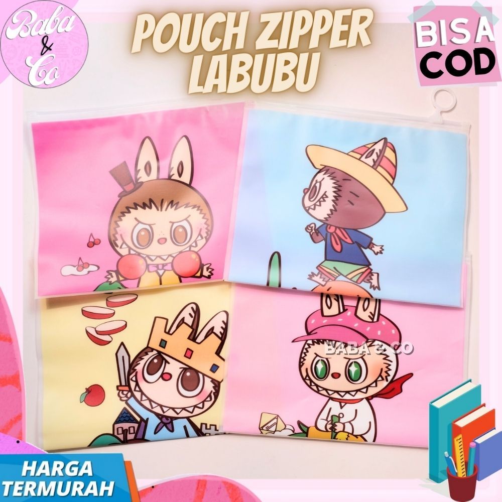 

POUCH ZIPPER LABUBU KOTAK PENSIL LABU LABU LABUBU LUCU UNIK MURAH POUCH KANTONG DOMPET LABUBU ZIPPER