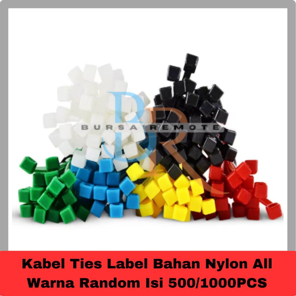 

Kabel Ties Label Bahan Nylon All Warna Random Isi 500/1000PCS