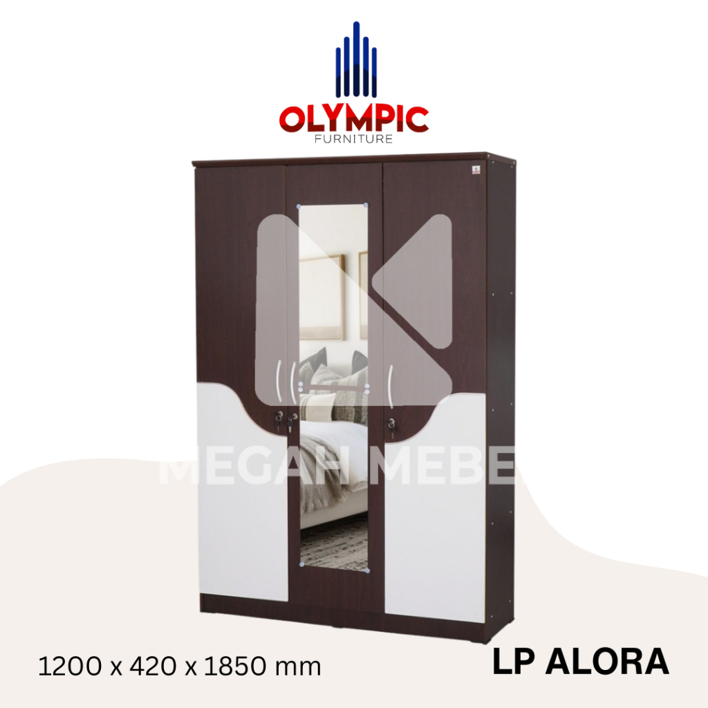 Lemari Pakaian Olympic 3 Pintu 3P Minimalis