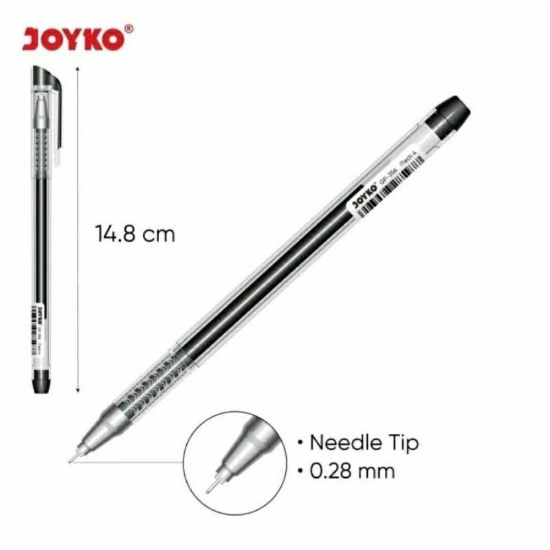 

Pulpen Gel Joyko GP-356 itech 4 0,28mm (isi 12 pcs)