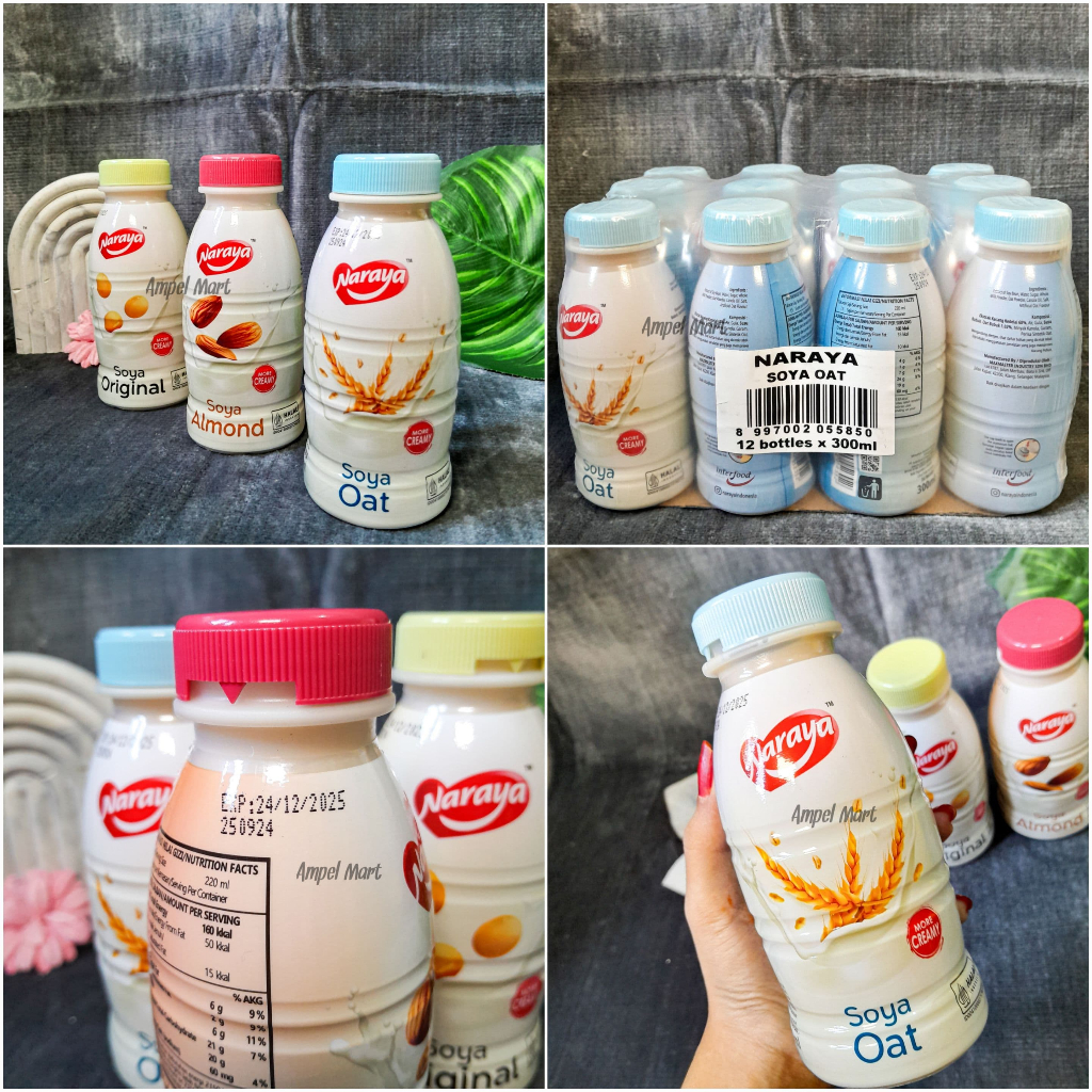 

NARAYA SOYA New Product Susu Kedelai Naraya 300ml More Creamy