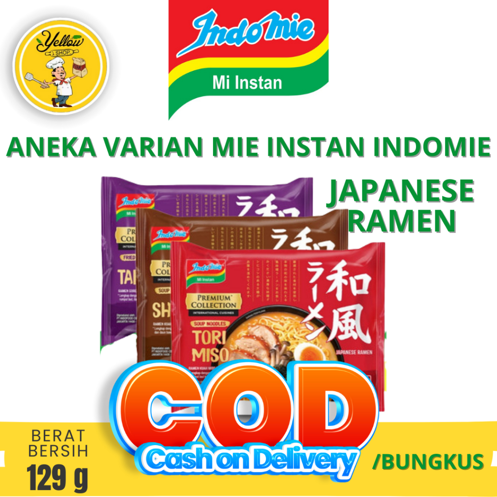 

INDOMIE JAPANESE RAMEN 89GR /BUNGKUS / MIE INSTAN