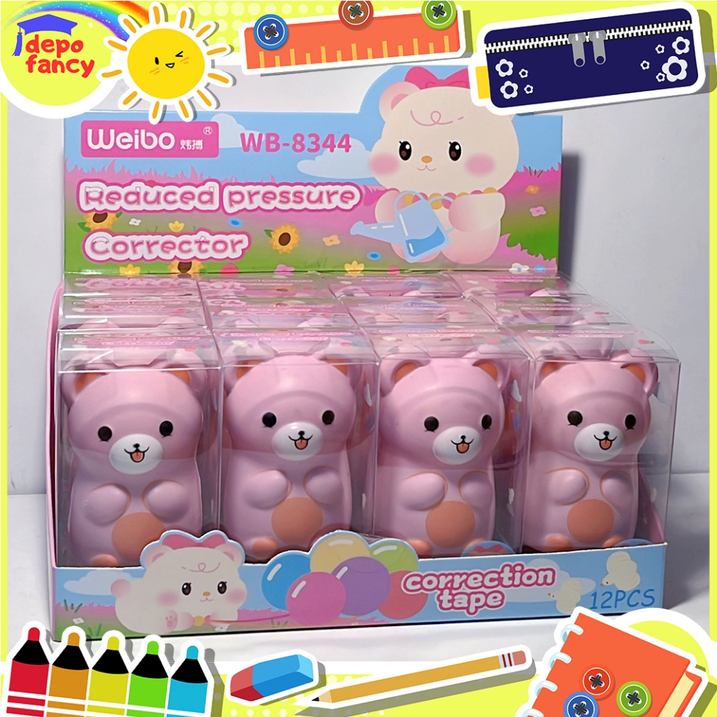 

Correction Tape WB-8344 12M / Stipo Kertas / Tipe X / Penghapus Pulpen