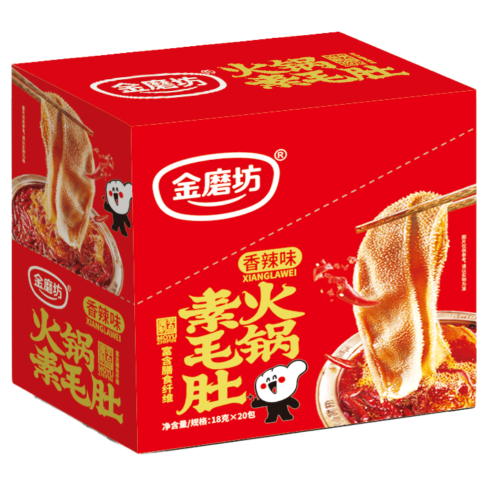 

(1 BOX ISI 20 PCS) Golden Mill Hot Pot Vegetarian Tripe Hot Spicy