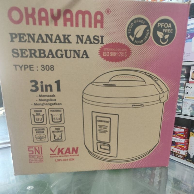 Rice Cooker penanak nasi Okayama Type 308
