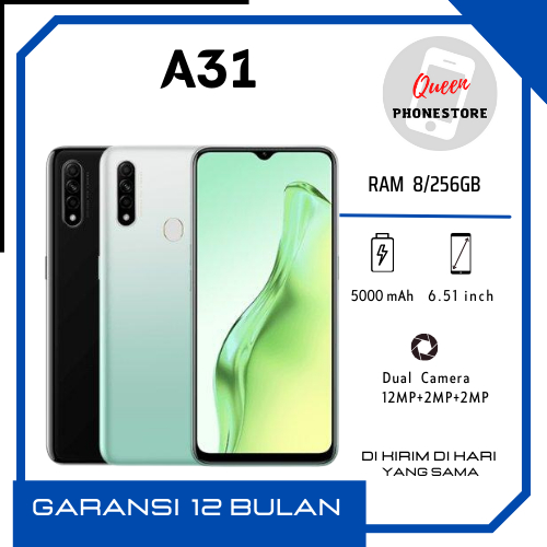 OPPO A31 RAM 8/256 GB GARANSI 1 TAHUN