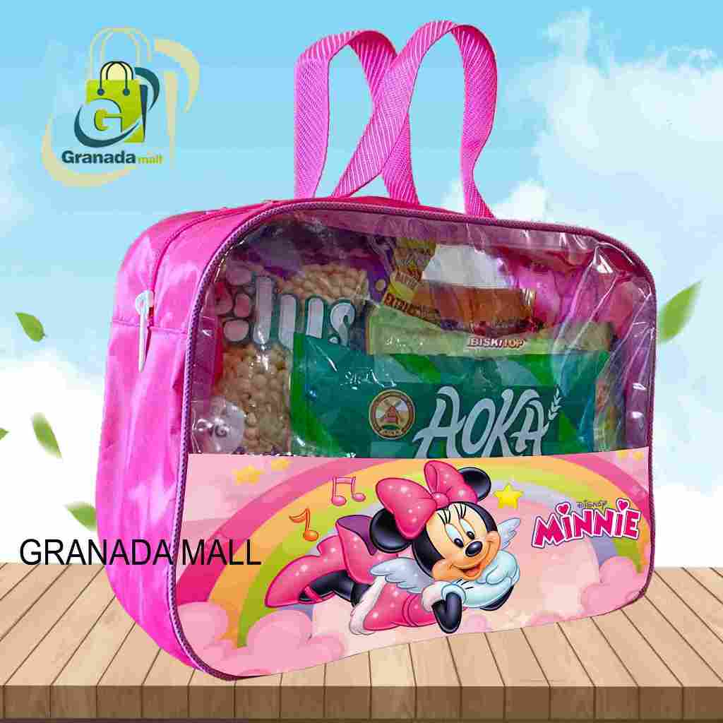 

Arsyila Bag Premium Mika Motif Karakter Kartun Anak Free Hang Tag Nama