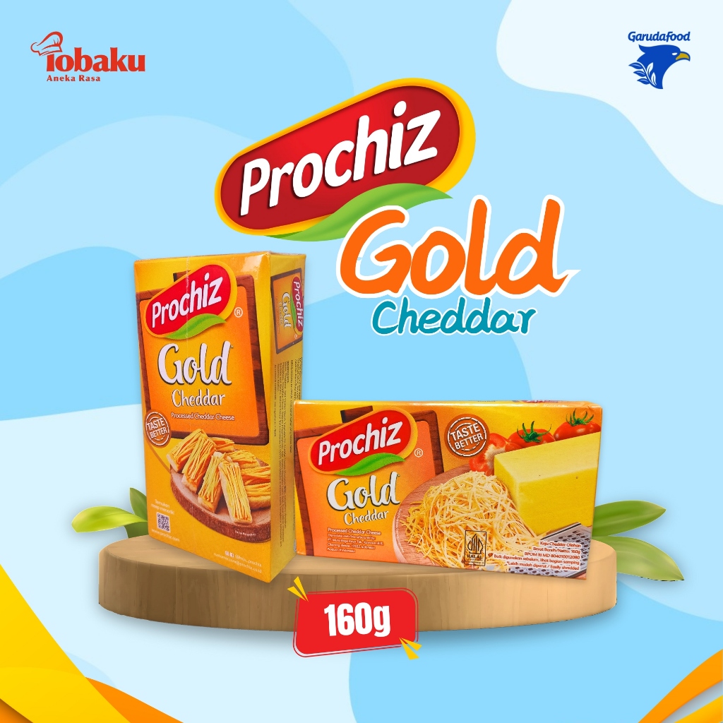 

Keju PROCHIZ Gold Cheddar Cheese 160g _