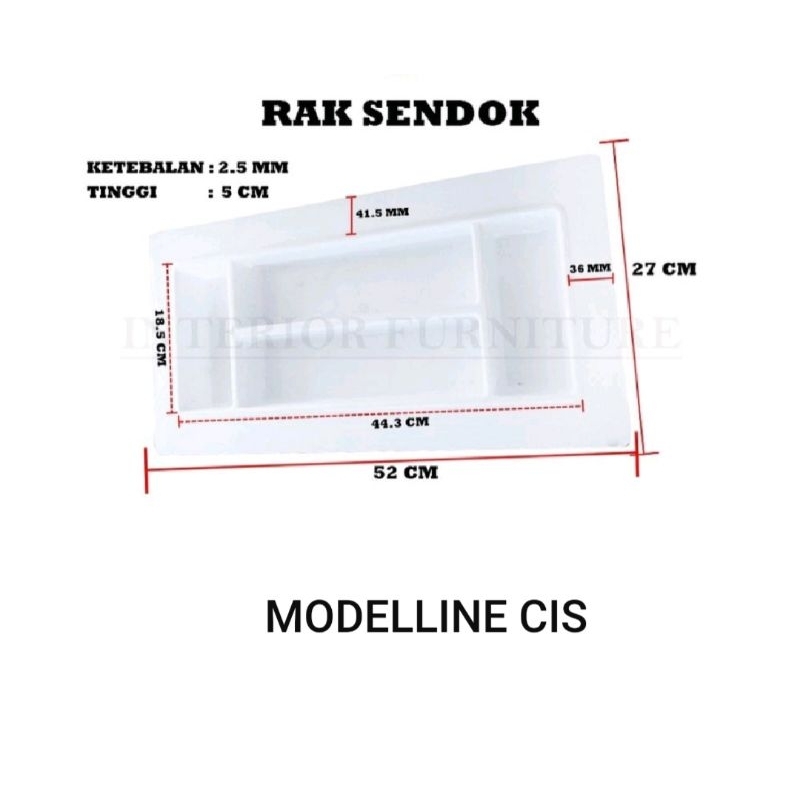 CIS Modelline rak sendok garpu pisau / sekat laci rak sendok kitchen set