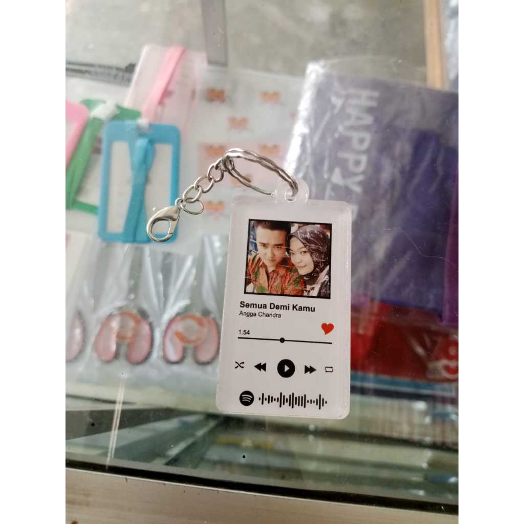 Gantungan Kunci Keychain Spotify Custom - Aklirik 5MM