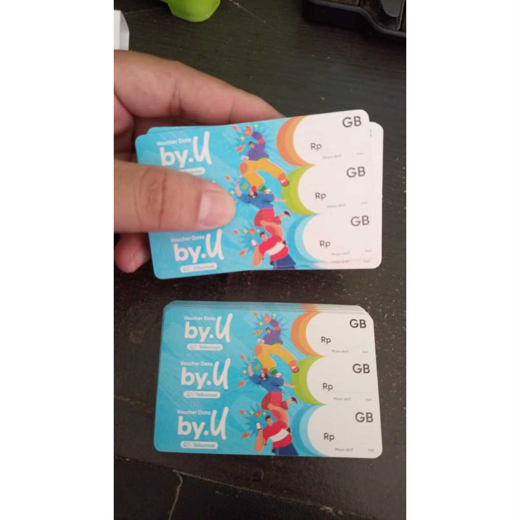 VOUCHER KOSONG BAHAN INJECT BYU/ZERO BLANK BYU BERLAKU NASIONAL /#voucher kosongan TELKOMSEL byu ter
