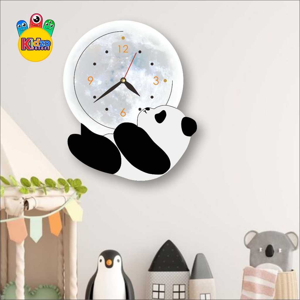 dinding ukir beruang Jam Dinding Ukir Beruang Aesthetic Lucu Hiasan Dinding Kamar Anak Dekorasi Ruan