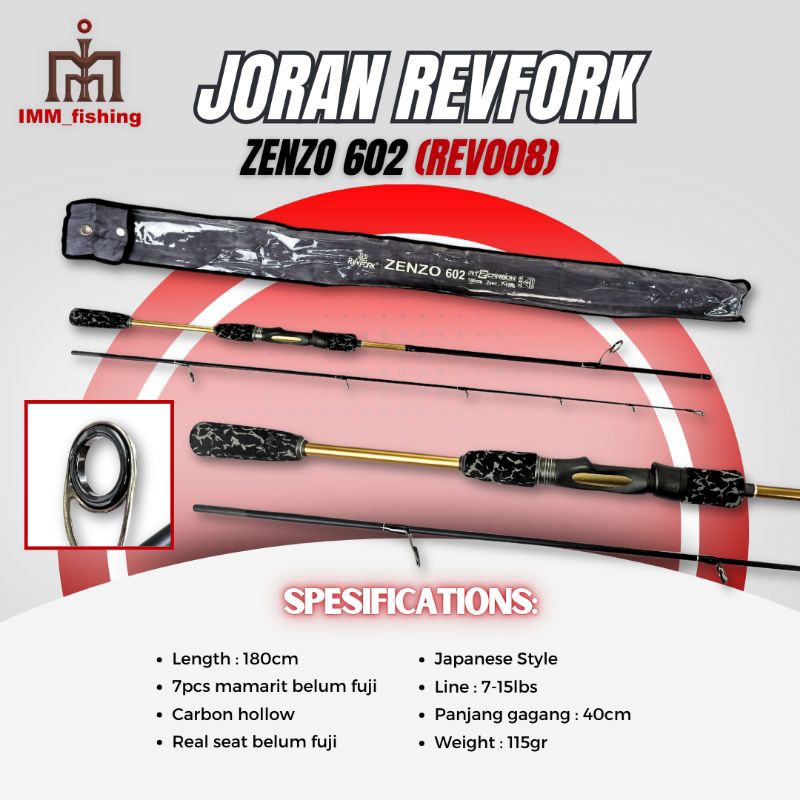 JORAN REVFORK ZENZO | Tongkat Pancing | Fishing Rod