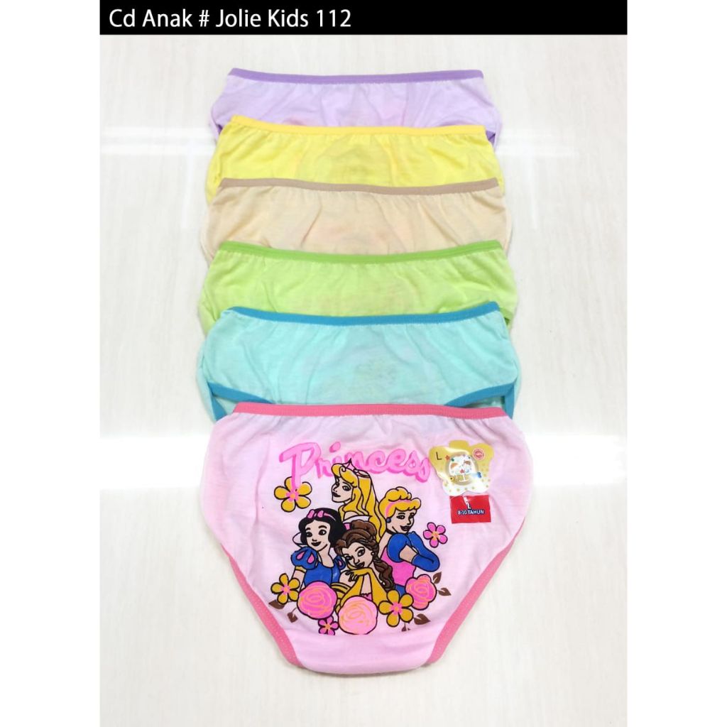1 Lusin | Celana Dalam Anak Wanita / CD Perempuan Motif Princess