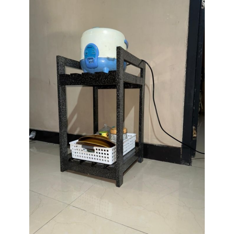 rak susun serba guna,rak dispenser,rak mejikom,rak kompor,perabotan rumah,