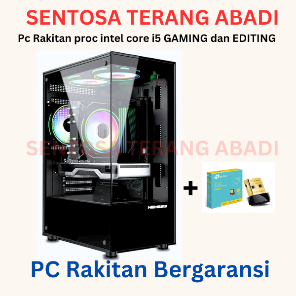 Pc rakitan intel core i5 gen 10 | VGA GT1030 4GB gaming editing Cpu Komputer
