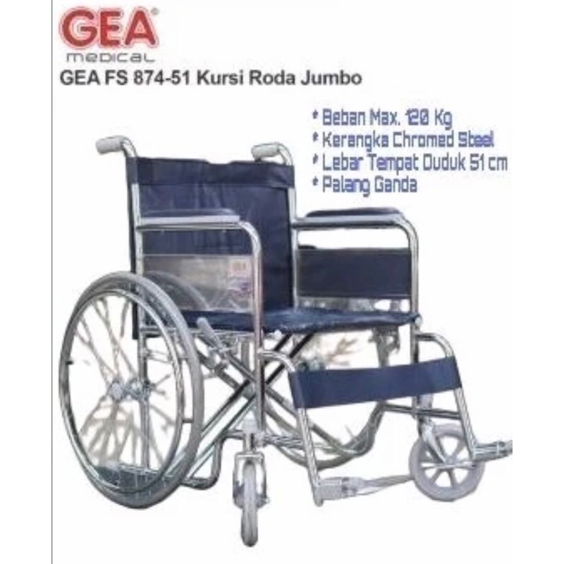 Kursi Roda GEA FS 874-51 Jumbo SECOND
