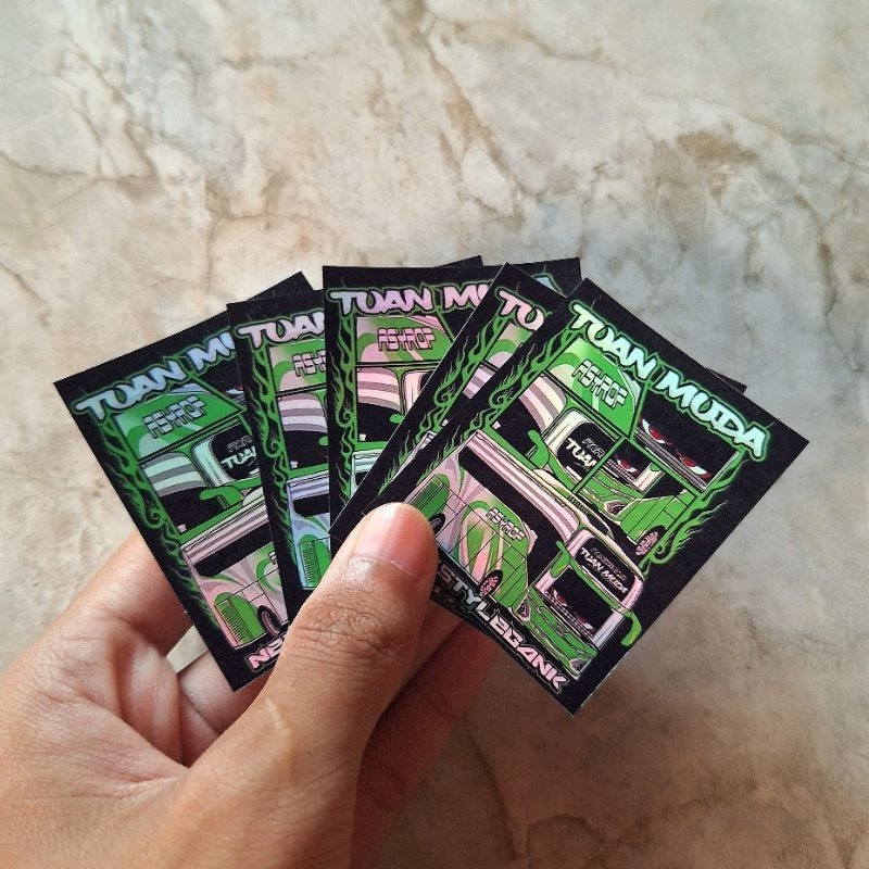 

stiker tuan muda isi 5 pcs hologram