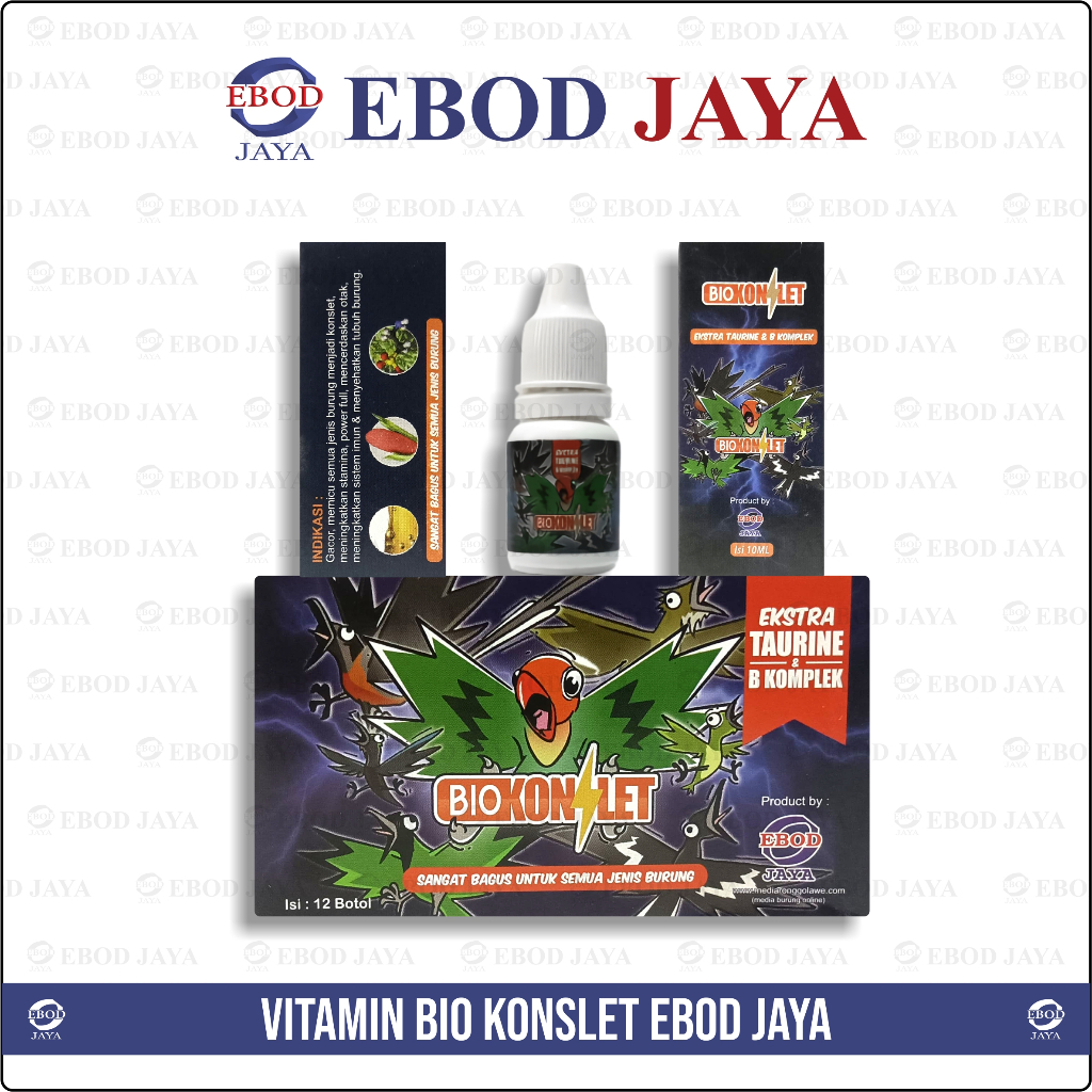 EBOD JAYA VITAMIN BIO KONSLET PENGGACOR BURUNG