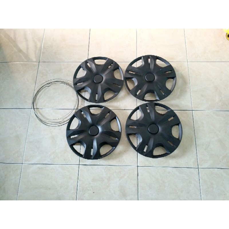 Wheeldop Dop Velg Ring 14 Daihatsu Xenia Old Warna Hitam Doff Seken 4 Biji