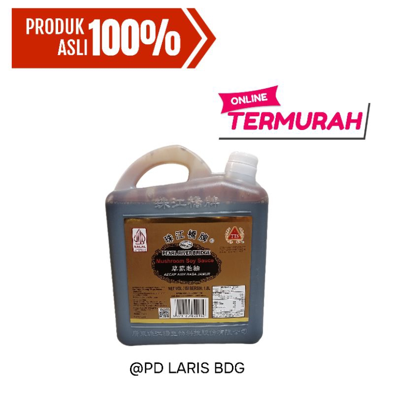 

Mushroom Soy Sauce Pearl River Bridge Galon 1'8L (Kecap Rasa Jamur) / PRB Kecap Jamur / PRB Mushroom soy sauce
