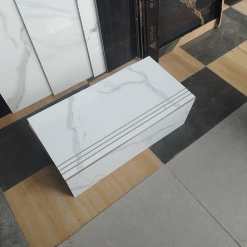 granit tangga uk 30x60 & 20x60 arna daiva white glosy