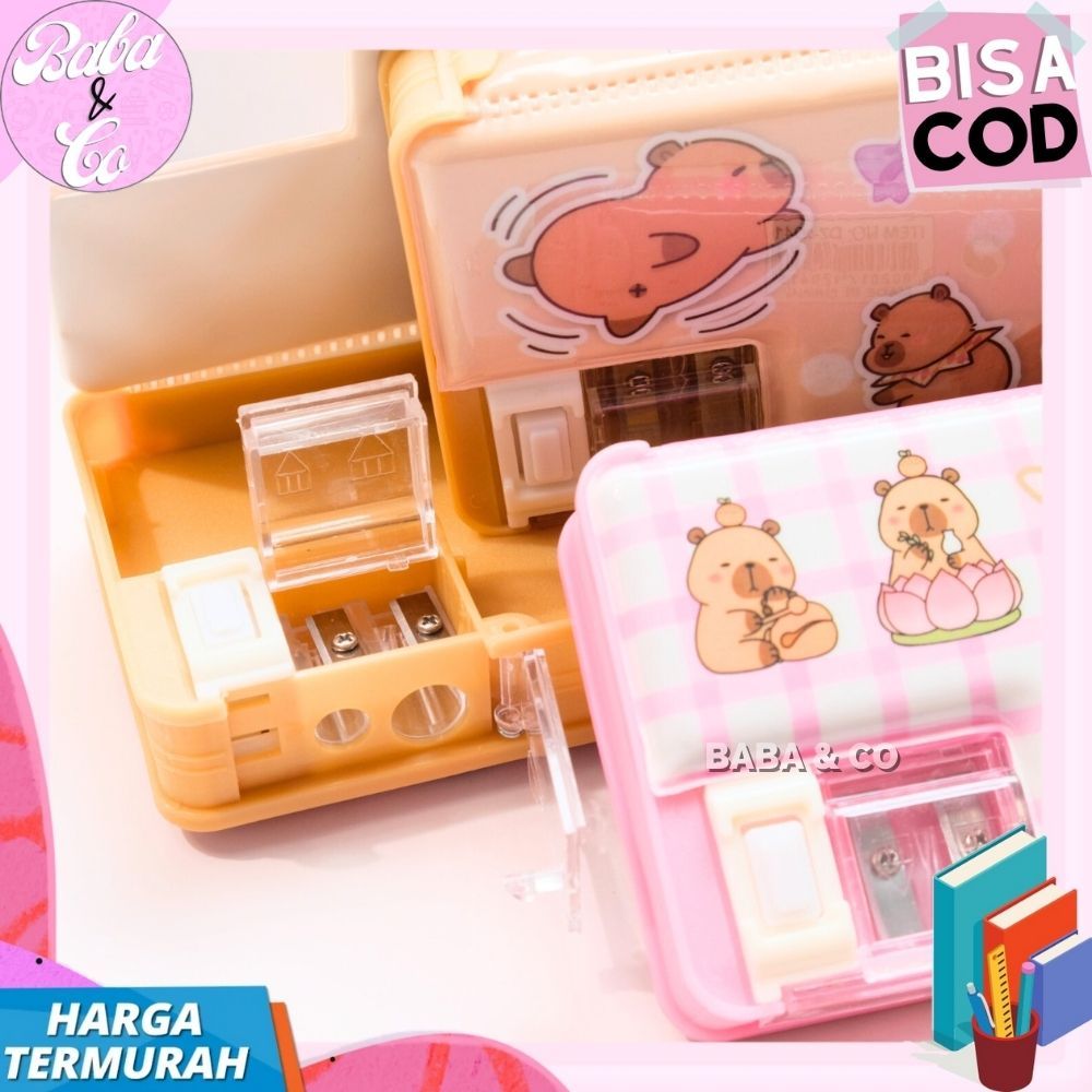 

HJK KOTAK PENSIL CAPYBARA MAGNET 2 SISI TEMPAT PENSIL MAGNET CAPYBARA LUCU UNIK MURAH PENSIL CASE