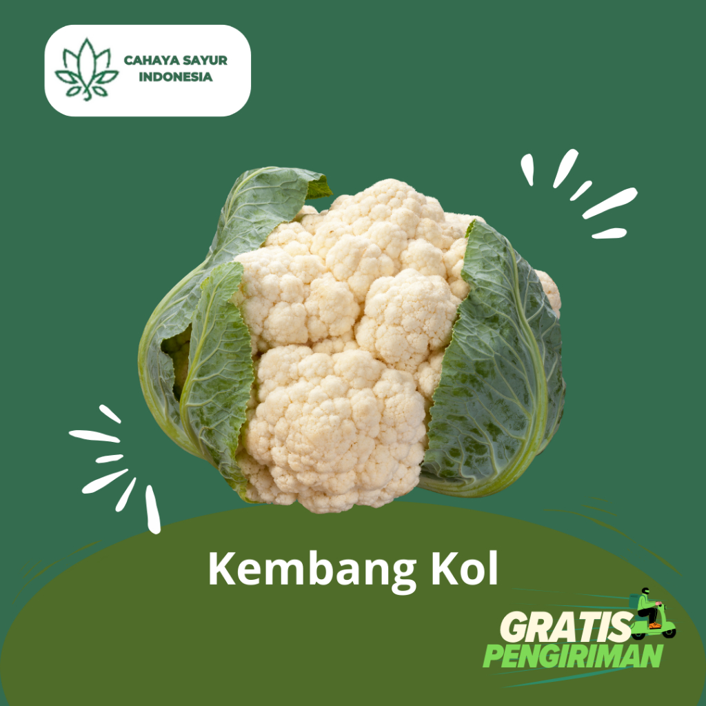 

Kembang Kol / Sayur Kembang Kol 1kg + Gratis Ongkir