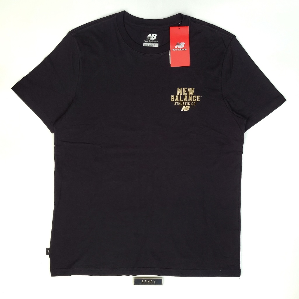 New Balance NB Athletic Co. Logo T-shirt Men's Tee Original 100% Ori Asli Authentic Resmi PT MAP Spo