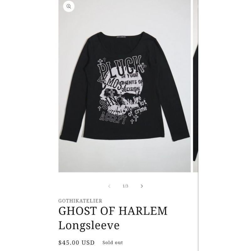 ghost of Harlem Skull top