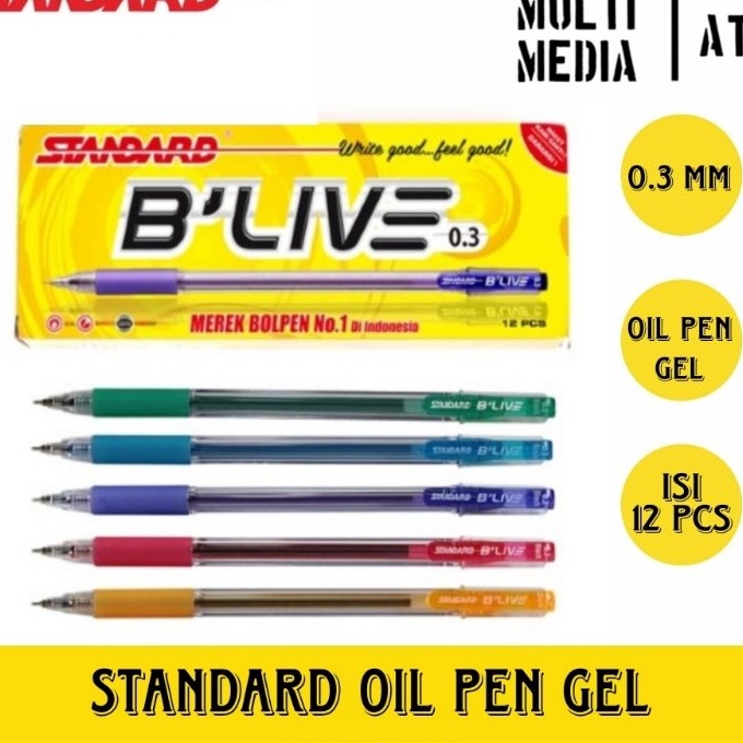 Tawaran PULPEN STANDARD BLIVE  PEN STANDARD BLIVE 1 PAK