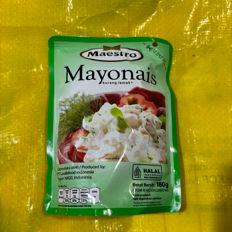 

mayonais maestro mayones sachet kecil kemasan kecil 180gr