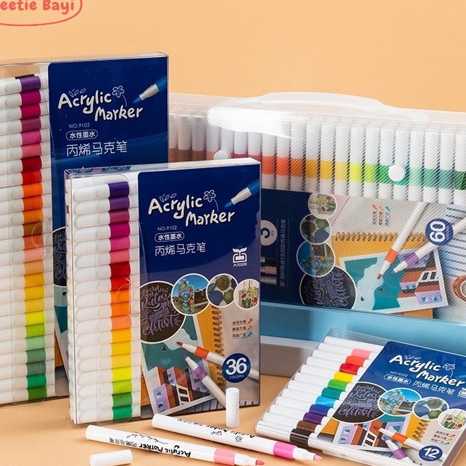 

Gila Sweetiebayi 24364868 Colors Akrilik Marker Set Spidol Akrilik Spidol DIY Painting Spidol Pastel Pulpen Diy Hhlht Drawing Waena