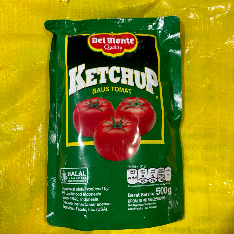 

saos tomat delmonte saus ketchup 500gr kemasan 1/2kg