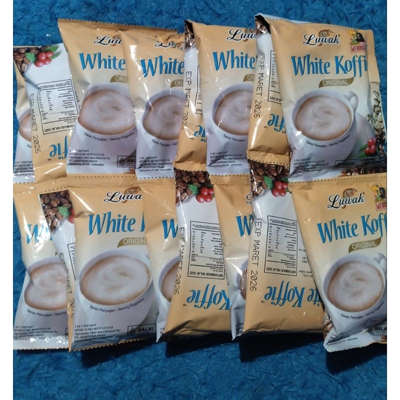 

Luwak white koffie 10 sachet hanya 14.500