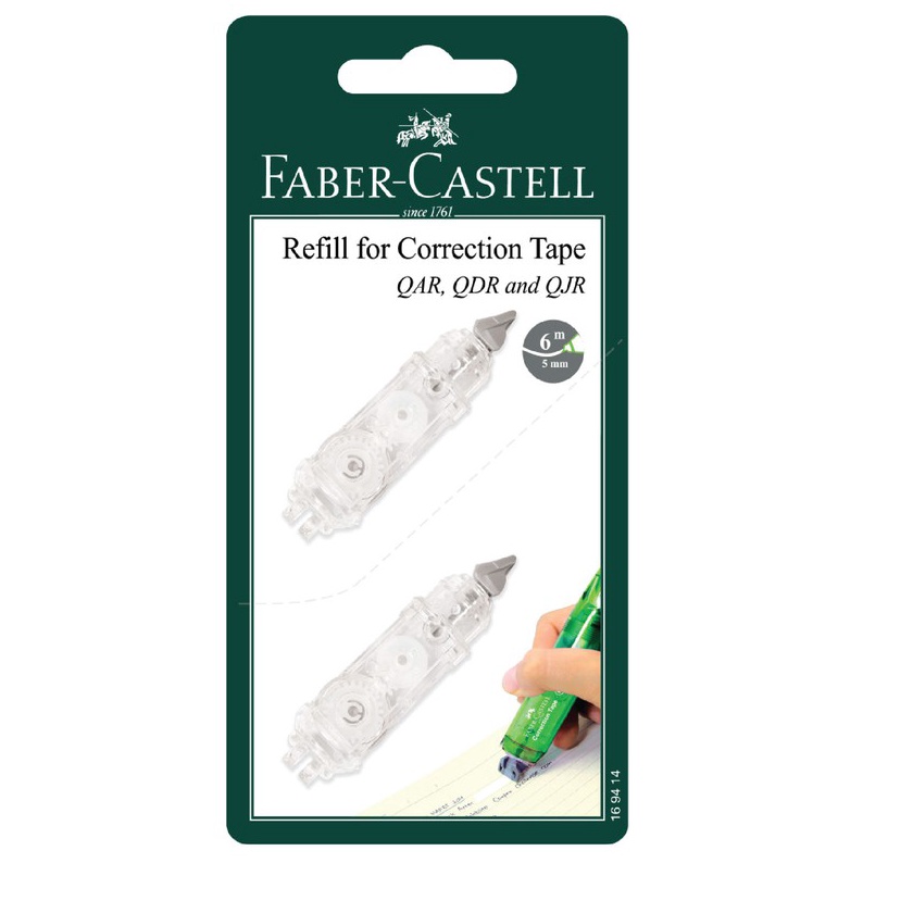 

Cashback FaberCastell Correction Tape Refill Set 2 for QARQJR